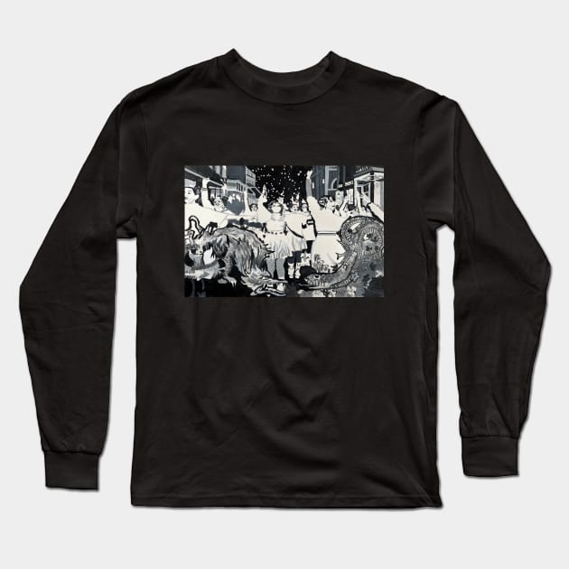 Mardi Gras for Antigravity Long Sleeve T-Shirt by Deanna Larmeu